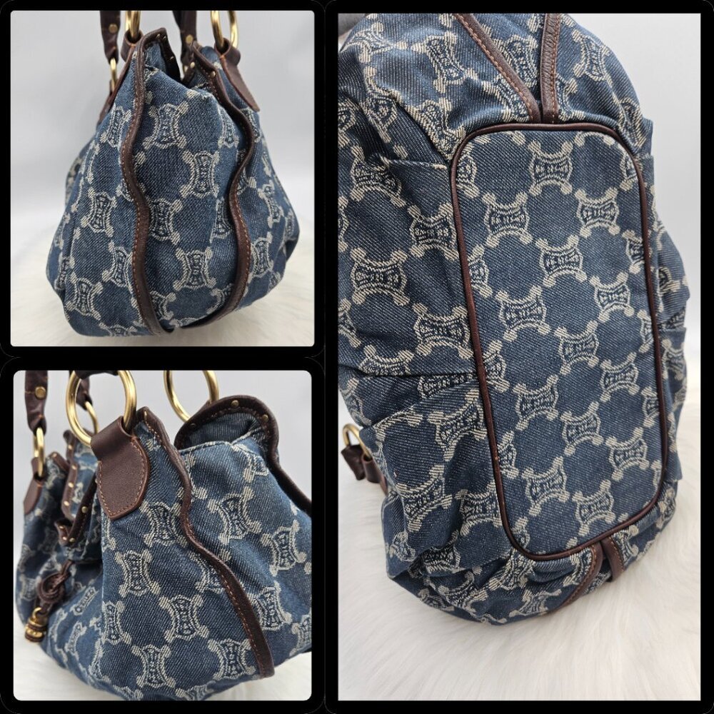 Céline Denim Hobo Shoulder Bag - Picture 5 of 17